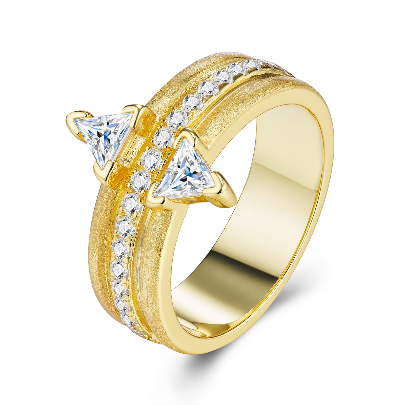 Engraved With Top-quality Moissanite, This Luxurious And Fashionable Minimalist Jewelry