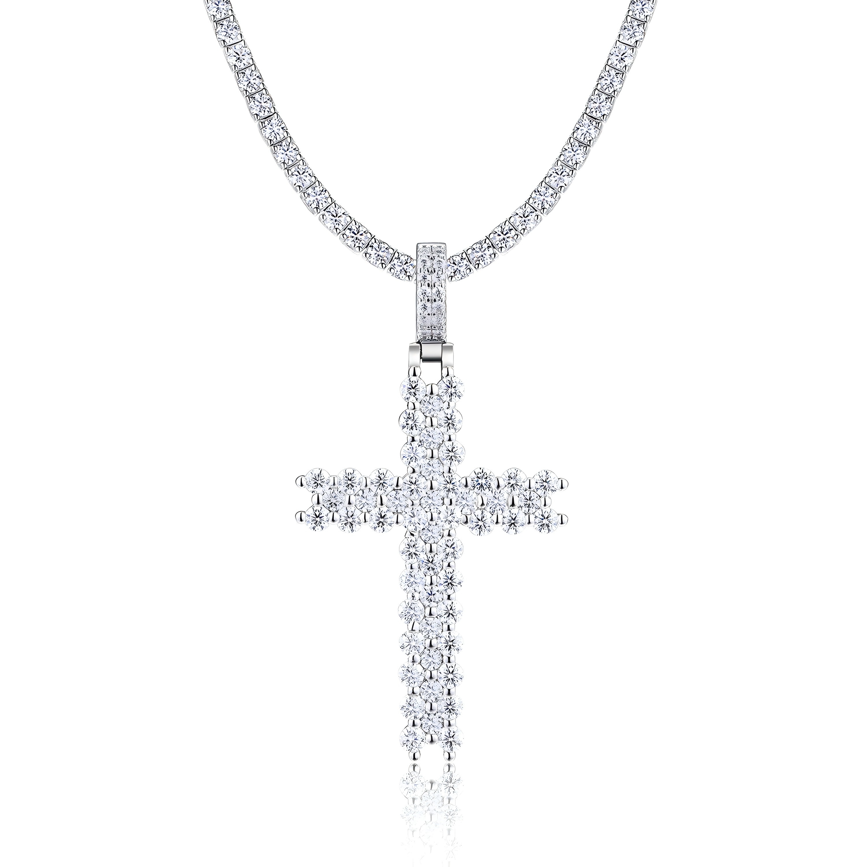 Holy Light - A Fashionable And Trendy Necklace Pendant Set With Top-quality Moissanite And